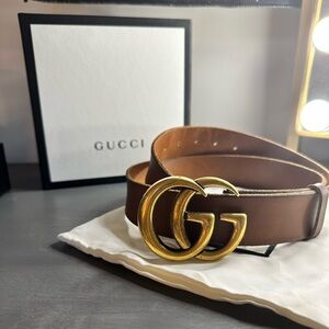GG MARMONT WIDE BELT- SIZE 105
